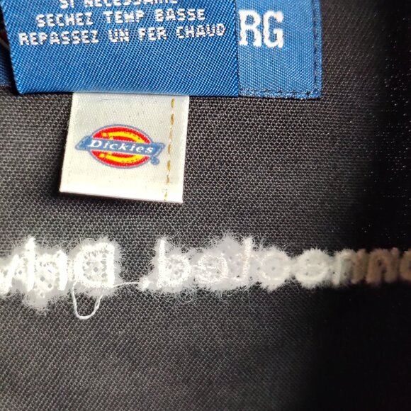 VINTAGE Dickies Jacket Size Large Black Kenwood Audio Tech Deadstock Eisenhower - Picture 13 of 16